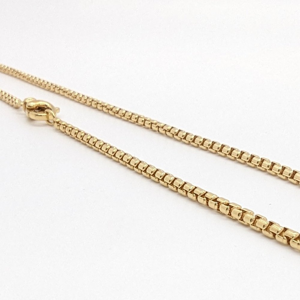 David Yurman Solid 18K Yellow Gold 2.7mm Box Chain 22 Inches